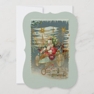 Invitation de Santa & sa machine volante incroyabl