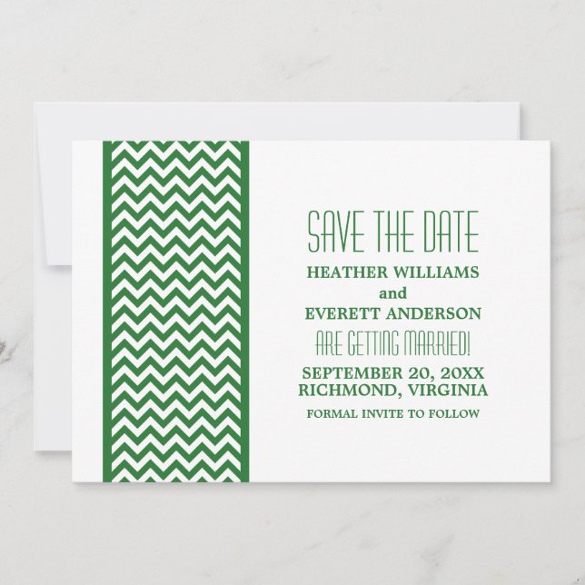 Invitation de sauvegarde de date avec une bordure  (Devant)