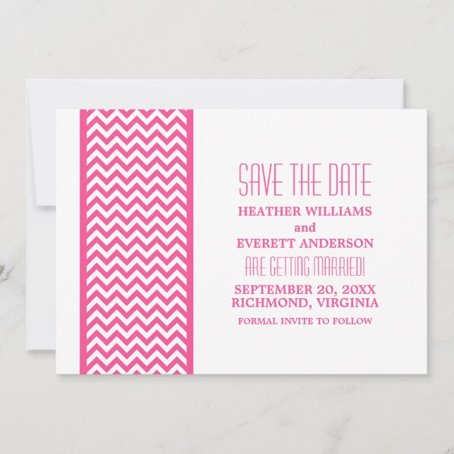 Invitation de sauvegarde de date avec une bordure  (Devant)