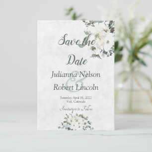 Invitation de sauvegarde de date de mariage à fleu