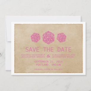 Invitation de sauvegarde de date de mariage grunge