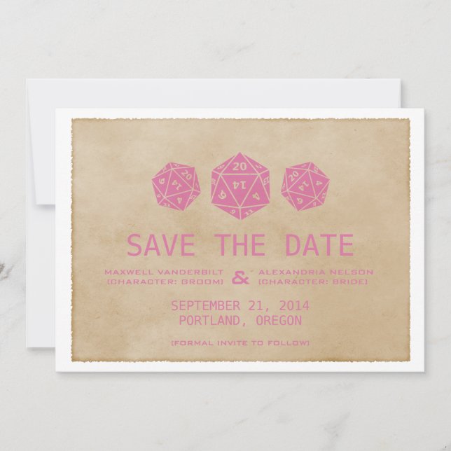 Invitation de sauvegarde de date de mariage grunge (Devant)