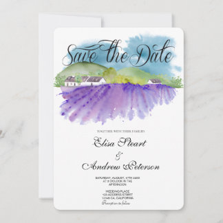 Invitation de sauvegarde de date de vignoble tosca
