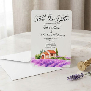 Invitation de sauvegarde de date de vignoble tosca