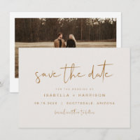 Invitation de sauvegarde de date INDIE Boho Brûlé