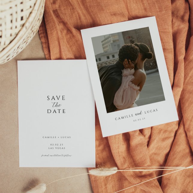 Invitation de sauvegarde de date moderne minimale (Créateur téléchargé)