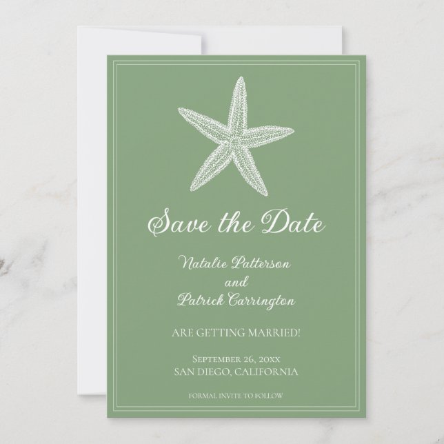Invitation de sauvegarde de la date de l'étoile de (Devant)