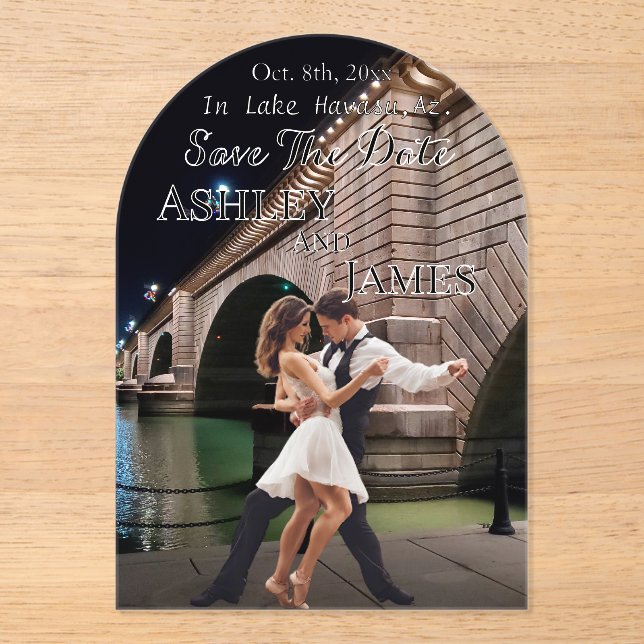 Invitation de sauvegarde de la date de London Brid (Recto)