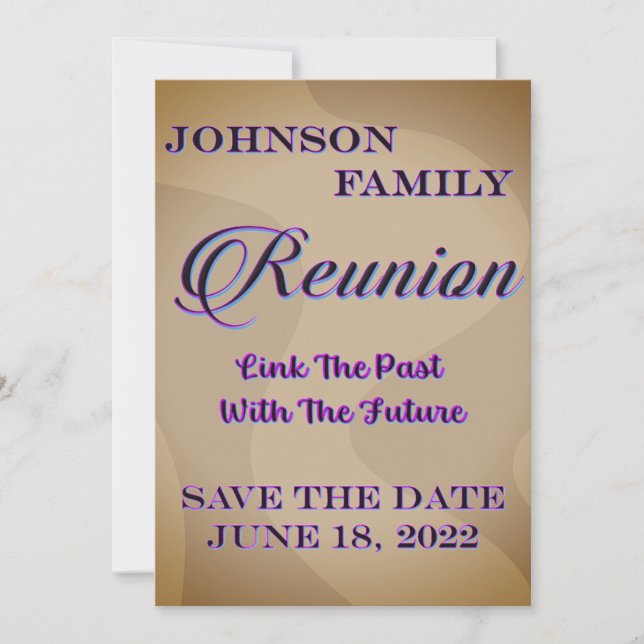 Invitation de sauvegarde de la date de réunion (Devant)