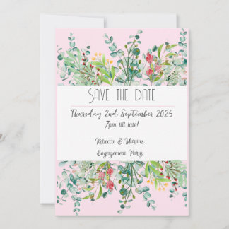 Invitation de sauvegarde de la date d'engagement f