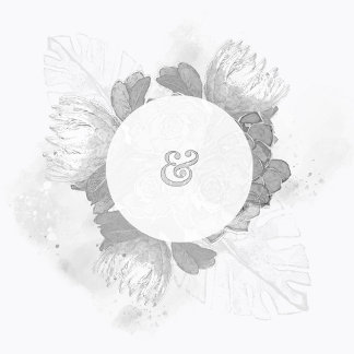 Invitation de sauvegarde de mariage Protea et plan