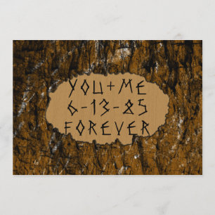 Invitation de sculpture d'arbre