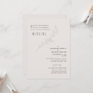 Invitation de sérénité beige pour les deux parents