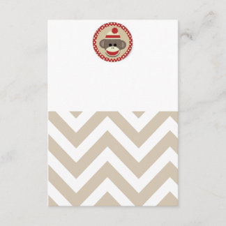 Invitation de singe de chaussette