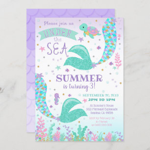 Invitation de sirènes, fille sous l'invitation de