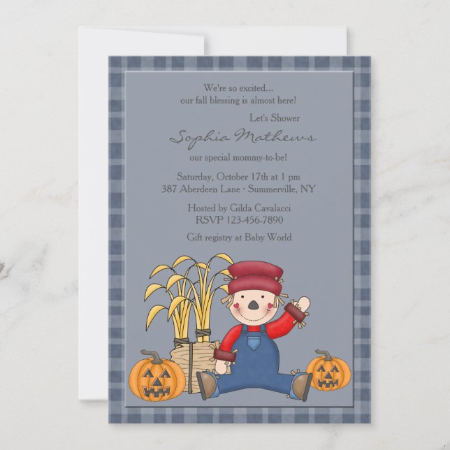 Invitation de Sitting Scarecrow (Devant)