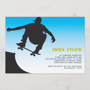 Invitation de skateboard Dude
