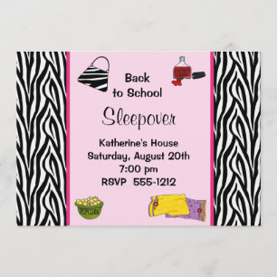 Invitation de Sleepover de Tween (#INV001)