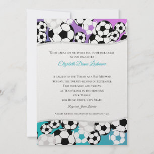 Invitation de soccer Mitzvah
