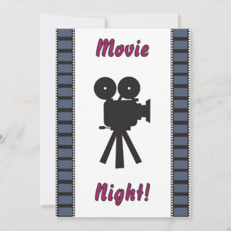 Invitation de soirée cinéma