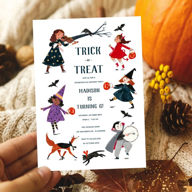 Invitation de soirée costume enfant Halloween (Créateur téléchargé)