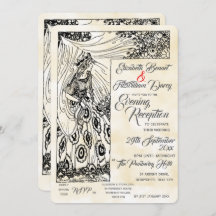 Invitation de soirée de princesse de conte de fées
