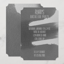 Invitation de soirée d'enterrement de vie de garço