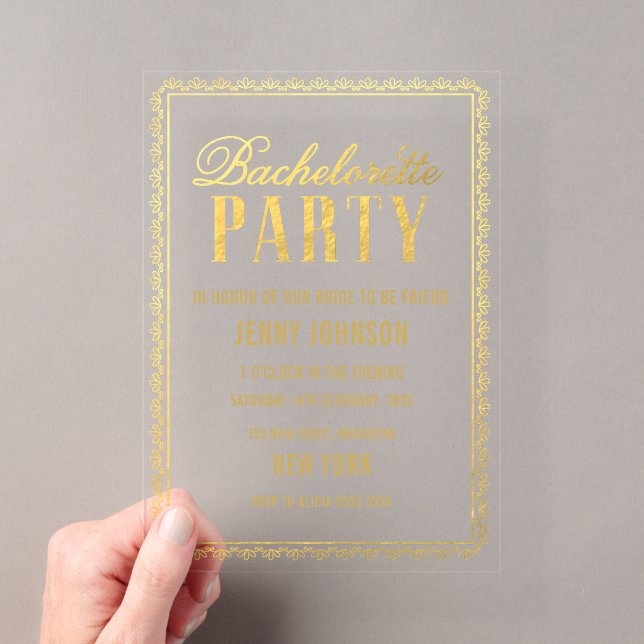 Invitation de soirée pour l'enterrement de vie de  (In situ (ordinateur de poche))