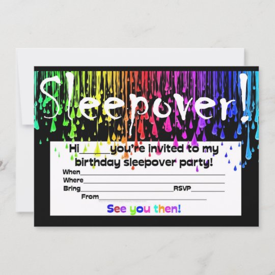 Invitation De Soiree Pyjamas De Sleepover Zazzle Fr