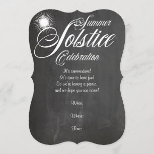 Invitation de solstice d'été de tableau