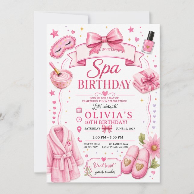 invitation de spa coquette (Devant)