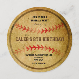 Invitation de sport de fête d'anniversaire de base