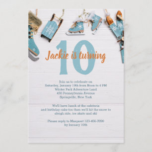 Invitation de Sport-Thème de glace et de neige