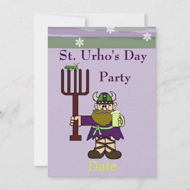 Invitation de St. Urho's Day Party (Devant)