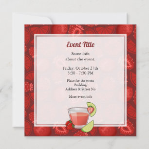 Invitation de Strawberry Daiquiri