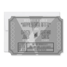 Invitation de style billet de vieux Hollywood