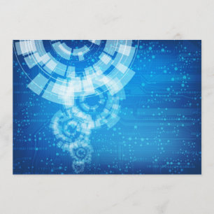 invitation de style de technologie