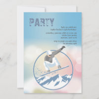 Invitation de surfeur de crêtes élevées