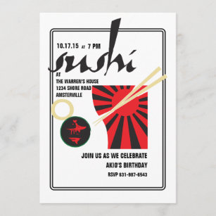 Invitation de sushi