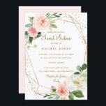 Invitation de Sweet sixteen géométrique floral dor<br><div class="desc">Sweet sixteen floral plus moderne Invitations dans le Little Bayleigh Store!</div>