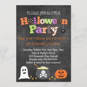 Invitation de tableau de partie de Spooktacular