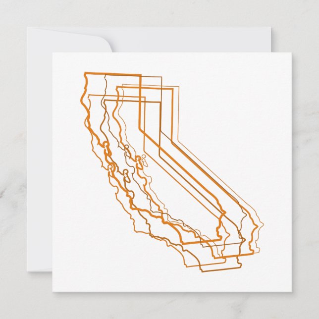 invitation de tache floue de la Californie (Devant)