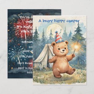 Invitation de téléchargement numérique Beary Happy