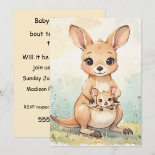 Invitation de téléchargement numérique pour bébé D