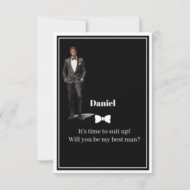 Invitation de témoin de mariage (Devant)