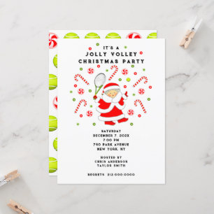 Invitation de Tennis Holiday Party