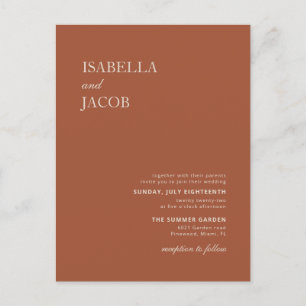 Invitation de Terracotta Boho