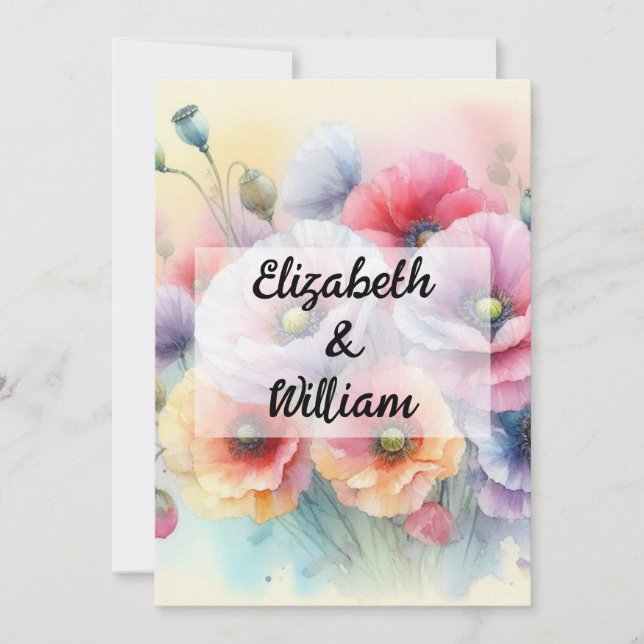Invitation de texte calligraphie minimaliste (Devant)