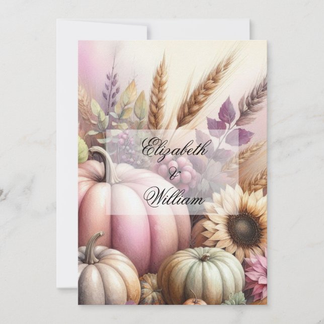 Invitation de texte calligraphie minimaliste (Devant)