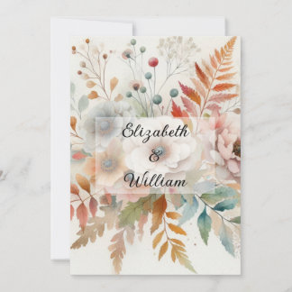 Invitation de texte calligraphie minimaliste